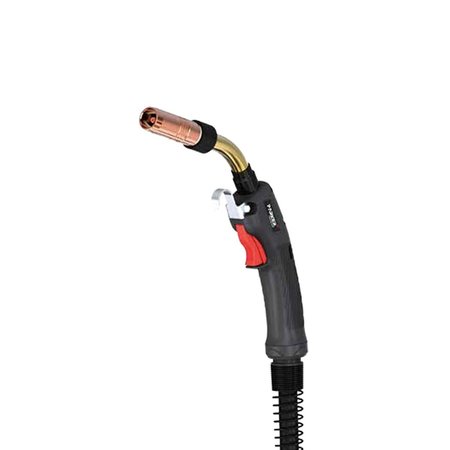 PARKER TORCHOLOGY Bernard Style MIG Gun, 400A, .035" to .045", 15', Lincoln Connection with Gas Side Hose P4E415L